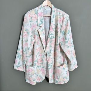 Vintage floral blazer